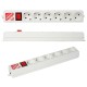 Сетевой фильтр Power Cube B, 1.9м, 5+1 розетка, серый (SPG(5+1)-B-6)
