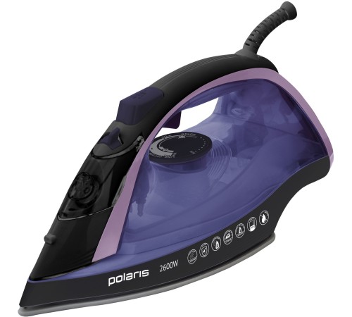 Утюг Polaris PIR 2668AK 2600Вт черный/фиолетовый