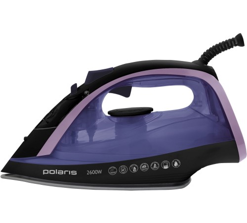 Утюг Polaris PIR 2668AK 2600Вт черный/фиолетовый