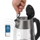 Чайник электрический Polaris PWK 1775CGLD 1.7л. 1850Вт серебристый матовый (корпус: стекло)
