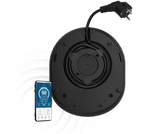 Чайник электрический Polaris PWK 1775CGLD 1.7л. 1850Вт серебристый матовый (корпус: стекло)