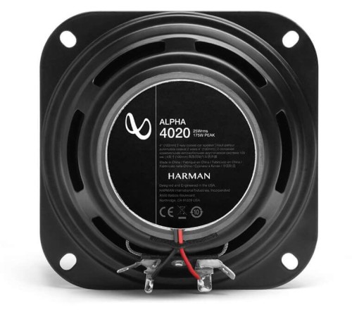 Колонки автомобильные Infinity Alpha 4020 (без решетки) 175Вт 88дБ 4Ом 10см (4дюйм) (ком.:2кол.) коаксиальные двухполосные