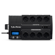 ИБП CyberPower BR700ELCD, Line-Interactive, 700VA/420W, 8 Schuko розеток, USB&USB Charger, RJ11/RJ45, LCD дисплей, Black, 0.23х0.33х0.2м., 6.2кг. CyberPower BR700ELCD