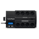 ИБП CyberPower BR1200ELCD, Line-Interactive, 1200VA/720W, 8 Schuko розеток, USB&USB Charger, RJ11/RJ45, LCD дисплей, Black, 0.33х0.2х0.01м., 9кг. CyberPower BR1200ELCD 1200VA