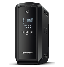 ИБП CyberPower CP900EPFCLCD, Line-Interactive, 900VA/540W, 6 Schuko розеток, USB, RJ11/RJ45, LCD дисплей, Black, 0.33х0.36х0.2м., 8.3кг. CyberPower CP900EPFCLCD