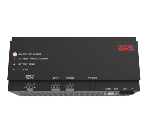 Источник бесперебойного питания Powercom DRU 500VA/300W, DIN Rail, 230V, RS-232, 2 year warranty (1114005) (DRU-500)