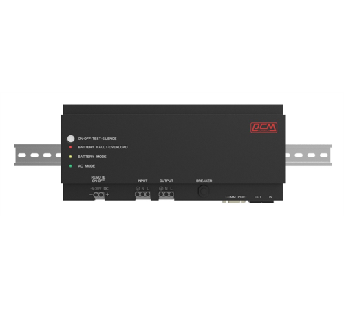 Источник бесперебойного питания Powercom DRU 500VA/300W, DIN Rail, 230V, RS-232, 2 year warranty (1114005) (DRU-500)