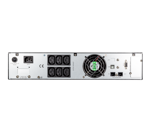 Источник бесперебойного питания IRBIS UPS Online  1000VA/900W, LCD,  6xC13 outlets, USB, RS232, SNMP Slot, Rack mount (2U) / Tower, 2 year warranty (ISL1000ERMI)