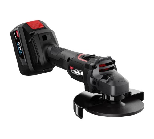 УШМ (болгарки) Deli Угловая шлифмашина аккумуляторная Deli DE-JM20-2D4 (2АКБ*4Ач + ЗУ, 20В, 125мм, М14, 3500/6000/10000об/мин, сумка)