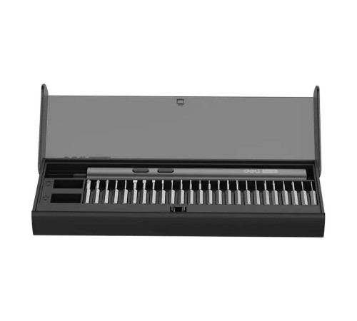 Отвертка аккумуляторная прецизионная Deli DY-DP04-1B1, черный (3,7В, 260мА*ч, 0,2/3Нм, 200об/мин, Type-C, набор бит 25 шт, кейс)