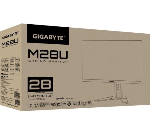 Монитор Gigabyte 28" M28U IPS 3840x2160 144Hz FreeSync 300cd/m2 16:9