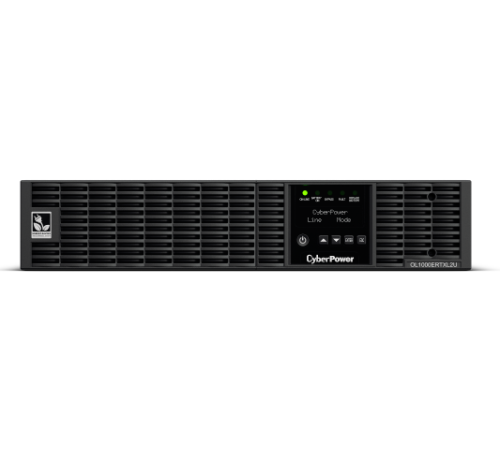 ИБП CyberPower OL1000ERTXL2U, Rackmount, Online, 1000VA/900W, 8 IEC-320 С13 розеток, USB&Serial, RJ11/RJ45, SNMPslot, LCD дисплей, Black, 0.5х0.6х0.2м., 21.7кг. CyberPower OL1000ERTXL2U