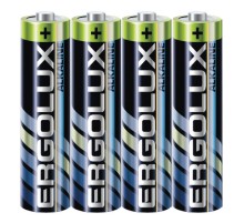Батарея Ergolux Alkaline LR03 SR4 AAA 1250mAh (4шт) спайка