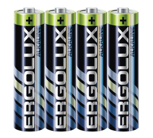 Батарея Ergolux Alkaline LR03 SR4 AAA 1250mAh (4шт) спайка
