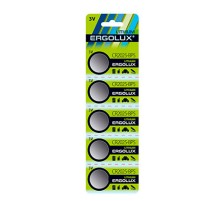 Батарея Ergolux Lithium CR2032-BP5 CR2032 200mAh (5шт) блистер