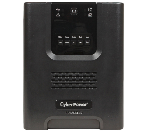 ИБП CyberPower PR1000ELCD, Line-Interactive, 1000VA/900W, 8 IEC-320 С13 розеток, USB&Serial, SNMPslot, LCD дисплей, Black, 0.6х0.35х0.4м., 21кг. CyberPower PR1000ELCD ИБП CyberPower PR1000ELCD, Line-Interactive, 1000VA/900W, 8 IEC-320 С13 розеток, USB&Serial, SNMPslot, LCD дисплей, Black, 0.6х0.35х0.4м., 21кг. CyberPower PR1000ELCD