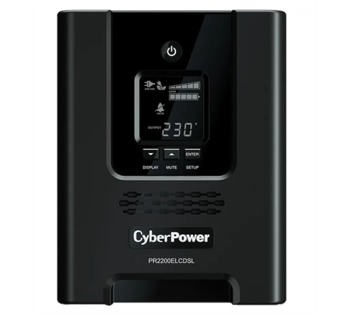 ИБП CyberPower PR2200ELCDSL, Line-Interactive, 2200VA/1980W, 8 IEC-320 С13, 1 IEC C19 розеток, USB&Serial, SNMPslot, LCD дисплей, Black, 0.5х0.6х0.3м., 28.4кг. CyberPower PR2200ELCDSL ИБП CyberPower PR2200ELCDSL, Line-Interactive, 2200VA/1980W, 8 IEC-320 С13, 1 IEC C19 розеток, USB&Serial, SNMPslot, LCD дисплей, Black, 0.5х0.6х0.3м., 28.4кг. CyberPower PR2200ELCDSL