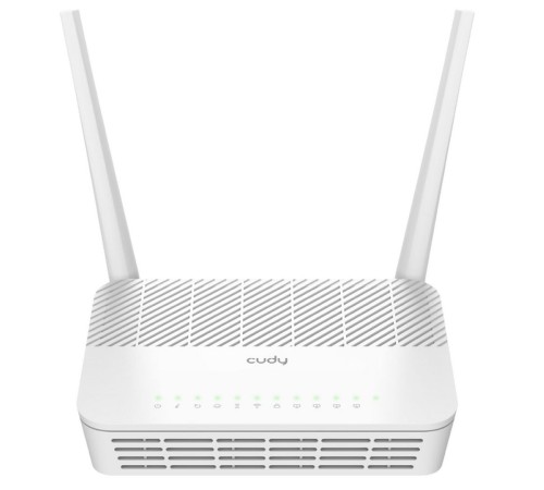 Маршрутизатор CUDY AX3000 Wi-Fi 6 VoIP GPON Router Dual Band Gigabit xPON Router, Realtek chipset, GPON/EPON,  2402Mbps at 5GHz + 576Mbps at 2.4GHz, 802.11ax/ac/a/b/g/n, 1 PON Port, 4 Gigabit RJ45 port, 1 RJ11 Port, Power ON/OFF Button,WPS Button,WiFi But