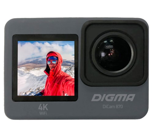 Экшн-камера Digma DiCam 870 серый Экшн-камера Digma DiCam 870 серый