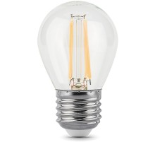 Лампа филам. Gauss 11Вт цок.:E27 шар 220B 2700K св.свеч.бел.теп. G45 (упак.:10шт) (105802111)