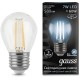 Лампа филам. Gauss 7Вт цок.:E27 шар 220B 4100K св.свеч.бел.нейт. G45 (упак.:10шт) (105802207)