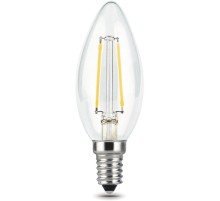 Лампа филам. Gauss 5Вт цок.:E14 свеча 220B 4100K св.свеч.бел.нейт. C37 (упак.:10шт) (103801205)