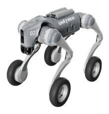 Бионический четырехопорный колесный робот бренда Unitree модели Go2-W версии Smart Edition