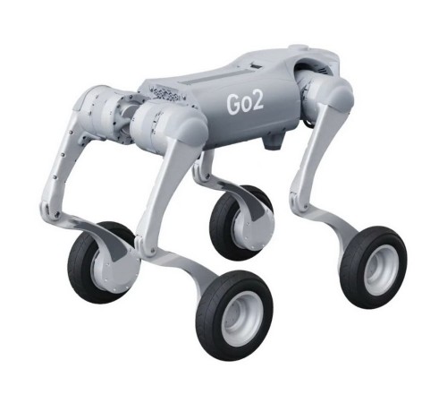 Бионический четырехопорный колесный робот бренда Unitree модели Go2-W версии Smart Edition