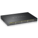 Гибридный L2 коммутатор PoE+ Zyxel NebulaFlex Pro GS2220-50HP, rack 19", 44xGE PoE+, 4xCombo (SFP/RJ-45 PoE+), 2xSFP, бюджет PoE 375 Вт, автономное/облачное управление (GS2220-50HP-EU0101F)