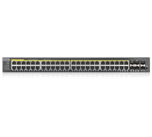 Гибридный L2 коммутатор PoE+ Zyxel NebulaFlex Pro GS2220-50HP, rack 19", 44xGE PoE+, 4xCombo (SFP/RJ-45 PoE+), 2xSFP, бюджет PoE 375 Вт, автономное/облачное управление (GS2220-50HP-EU0101F) Гибридный L2 коммутатор PoE+ Zyxel NebulaFlex Pro GS2220-50HP, rack 19", 44xGE PoE+, 4xCombo (SFP/RJ-45 PoE+), 2xSFP, бюджет PoE 375 Вт, автономное/облачное управление (GS2220-50HP-EU0101F)