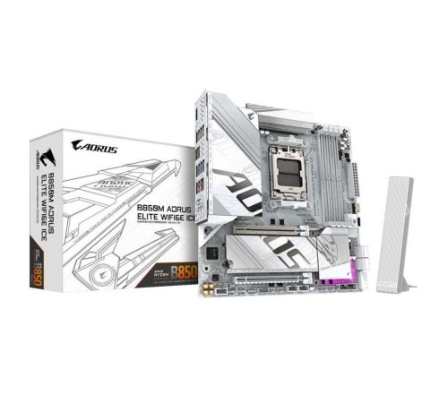 Материнская плата Gigabyte B850M AORUS ELITE WIFI6E ICE, RTL