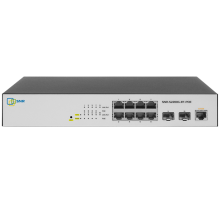 Управляемый Web Smart POE коммутатор уровня 2, 8 портов 10/100/1000BaseT, 2 порта 100/1000BaseX (SFP). POE 100W (SNR-S2200G-8T-POE)