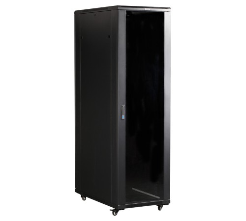 Шкаф коммутационный Lanmaster (TWT-CBB-42U-6X10-P1) 42U 600x1000мм пер.дв.перфор. задн.дв.перфор.2-хст. 2 бок.пан. 800кг черный IP20