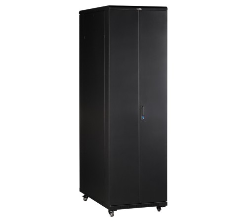 Шкаф коммутационный Lanmaster (TWT-CBB-42U-6X10-P1) 42U 600x1000мм пер.дв.перфор. задн.дв.перфор.2-хст. 2 бок.пан. 800кг черный IP20