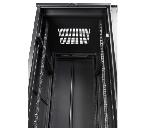 Шкаф коммутационный Lanmaster (TWT-CBB-42U-6X10-P1) 42U 600x1000мм пер.дв.перфор. задн.дв.перфор.2-хст. 2 бок.пан. 800кг черный IP20