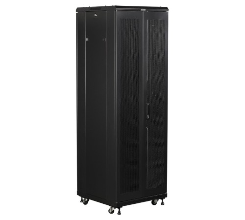 Шкаф коммутационный Lanmaster (TWT-CBB-42U-6X10-P1) 42U 600x1000мм пер.дв.перфор. задн.дв.перфор.2-хст. 2 бок.пан. 800кг черный IP20