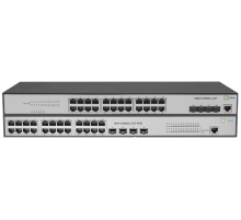 Управляемый гигабитный POE коммутатор уровня 2, 24 порта 10/100/1000Base-T с поддержкой PoE, 4 порта 100/1000BASE-X (SFP), бюджет POE 370W (SNR-S2982G-24T-POE-E)