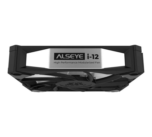 Вентилятор в корпус ALSEYE i12B-K10 черный, 1800 об/мин, 4 pin