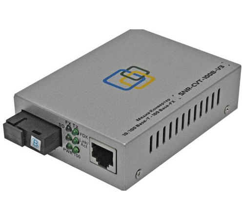 SNR Медиаконвертер 10/100Base-T / 100Base-FX, Tx/Rx: 1310/1550нм, V3 (SNR-CVT-100A-V3) SNR Медиаконвертер 10/100Base-T / 100Base-FX, Tx/Rx: 1310/1550нм, V3 (SNR-CVT-100A-V3)