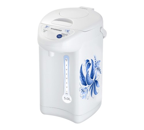 Термопот Starwind STP2851 5л. 750Вт белый/голубой