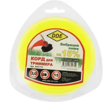 Леска для садовых триммеров DDE 644-719 d=2мм L=15м