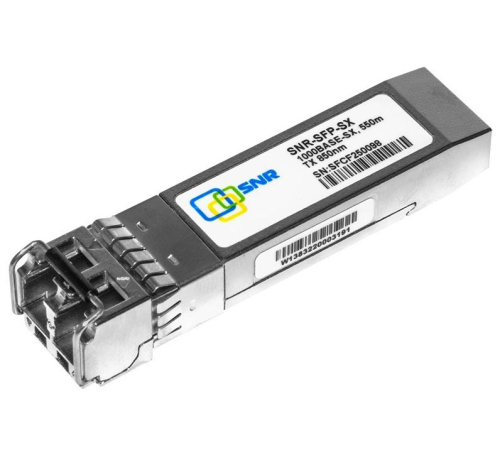 SNR Модуль SFP оптический, дальность до 550м (7.5dB), 850нм (SNR-SFP-SX) SNR Модуль SFP оптический, дальность до 550м (7.5dB), 850нм (SNR-SFP-SX)