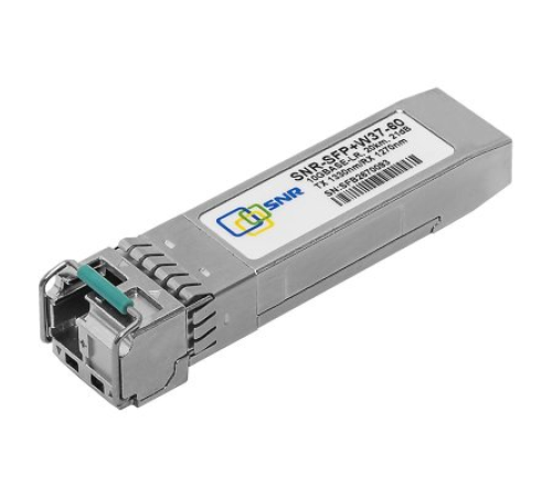 SNR Модуль SFP+ WDM, дальность до 60км (21dB), 1330нм (SNR-SFP+W37-60)