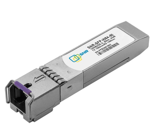 SNR Модуль SFP WDM, дальность до 80км (24dB), 1550/1490нм (SNR-SFP-W54-80) SNR Модуль SFP WDM, дальность до 80км (24dB), 1550/1490нм (SNR-SFP-W54-80)