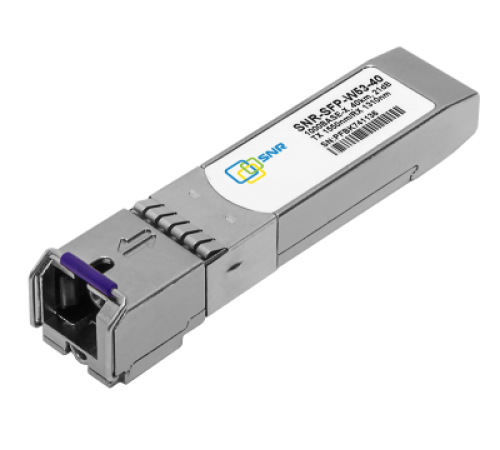 SNR Модуль SFP WDM, дальность до 40км (21dB), 1550нм (SNR-SFP-W53-40) SNR Модуль SFP WDM, дальность до 40км (21dB), 1550нм (SNR-SFP-W53-40)