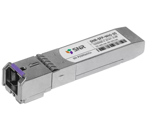 Модуль SFP WDM, дальность до 20км (12dB), 1490/1310nm (SNR-SFP-W43-20)