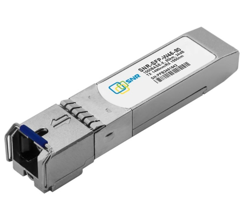 SNR Модуль SFP WDM, дальность до 80км (24dB), 1490/1550нм (SNR-SFP-W45-80) SNR Модуль SFP WDM, дальность до 80км (24dB), 1490/1550нм (SNR-SFP-W45-80)