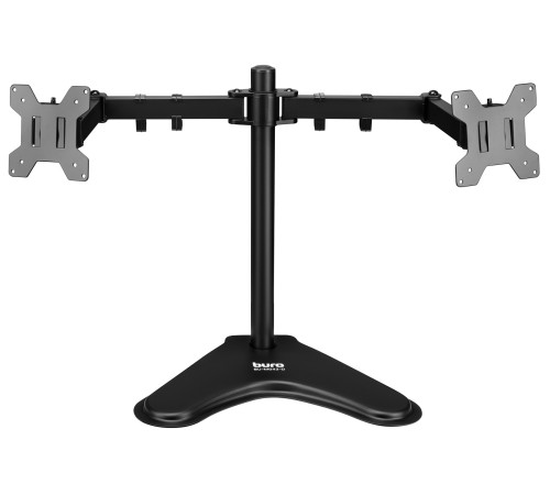 Кронштейн для мониторов ЖК Buro BU-M042-D черный 17"-32" макс.16кг настольный поворот и наклон верт.перемещ.