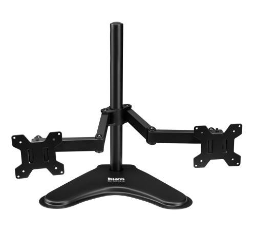 Кронштейн для мониторов ЖК Buro BU-M042-D черный 17"-32" макс.16кг настольный поворот и наклон верт.перемещ.