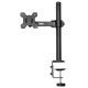 Кронштейн для мониторов ЖК Buro BU-M051-M черный 17"-32" макс.8кг крепление к столешнице поворот и наклон